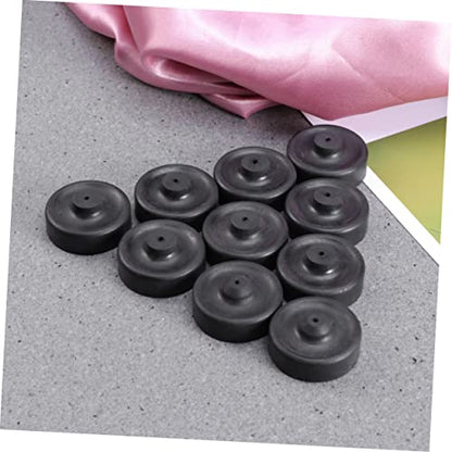 Happyyami 5pcs A5 Silicone Aquarium Oxygen Pump Membrane Replacement for Small Fish Tank Air Pump Accessories Black - size: 3.50X3.50X1.50CM