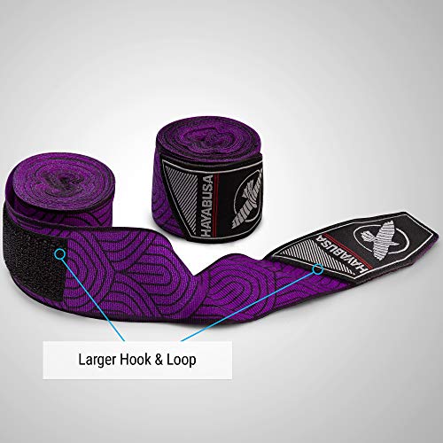 Hayabusa Boxing Hand Wraps Perfect Stretch 4.0 for Men & Women - color: Purple Lotus