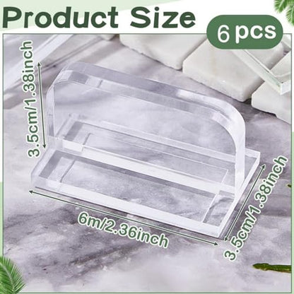 6Pcs Acrylic Aquarium Cover Handle, Secure Grip Fish Lid Pull Handle, Transparent Aquarium Lid Handle for Home Use, Includes 6 Adhesive Pads for Installation