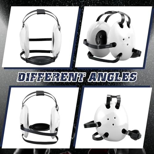 Halloscume Kids Wrestling Headgear with Adjustable Ear Guard Straps MMA Jiu Jitsu Grappling Protective Headgear for Youth Adults Men Women Comfortable Training & Tournament - color: White/Black