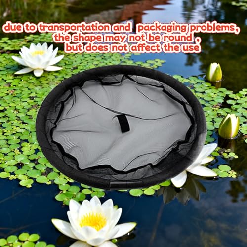 2 Pieces Floating Plant Fish Barrier Pond Plant Protector | Round pond plant protector protects your floating plants from pond fish