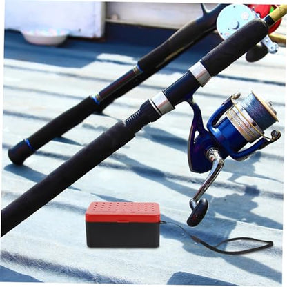 Double Layer Fishing Bait Box with Handle Breathable Worm Containers Leakproof Fishing Storage for Freshwater and Saltwater Angling