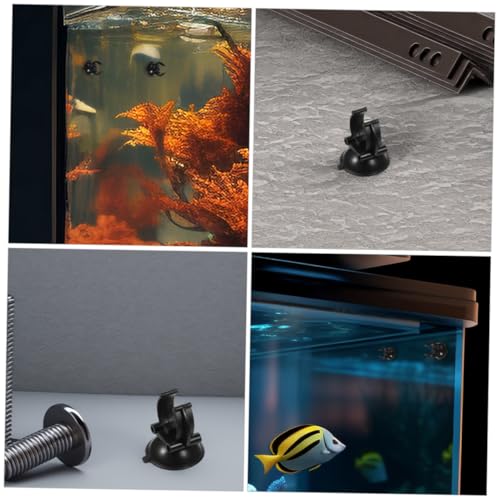 GALPADA 12Pcs Aquarium Suction Cups with Clips Versatile Hose Pipe Holders for Airline Tubing Lines and Decorations Durable Easy to Install Aquarium Accessories