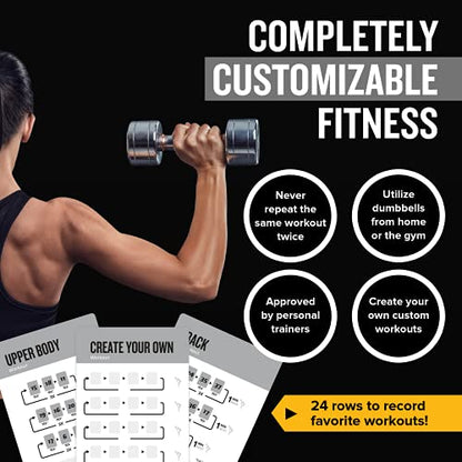 NewMe Fitness Dumbbell Workout Cards, Instructional Fitness Deck for Women & Men, Beginner Fitness Guide to Training Exercises at Home or Gym (Dumbbell, Vol 2) - style: Dumbbell Vol2