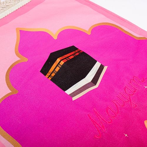 IEF Personalized Prayer Rug Prayer Beads Quran Islamic Gift Set, Ramadan Eid Hajj Umrah Birthday Anniversary Graduation Gift for Girls and Boys (Model-9, Girl) - color: Model-9
