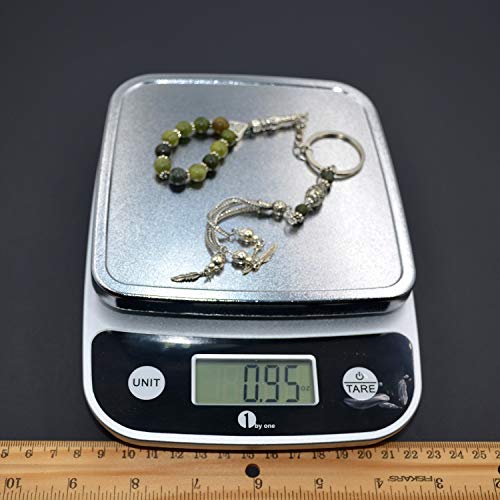 Keychain & Rosary Collection -Car Key Chain-Handbags Holder - color: (8 Mm - Green Taiwan Jade Stone)