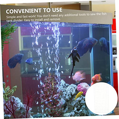 SUPVOX 6Pcs Aquarium Divider Durable Fish Tank Isolation Board Easy Install Mesh Separator for Breeding Fish Separation Versatile Splicing Design