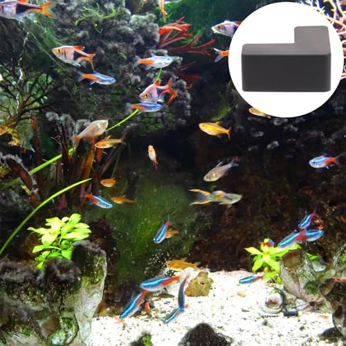 6pcs Black Silicone Fish Tank Corner Guards Anti-Collision Protection Bumpers for Aquarium Edges Safety Bumpers for Pets and Home Use