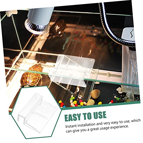 LIOOBO 10pcs Fish Tank Cover Holders Acrylic Aquarium Brackets for Tanks Easy Installation and Support for for Aquariums