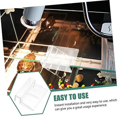 LIOOBO 10pcs Fish Tank Cover Holders Acrylic Aquarium Brackets for Tanks Easy Installation and Support for for Aquariums