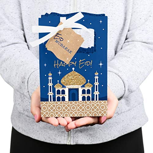 Big Dot of Happiness Ramadan - Eid Mubarak Favor Boxes - Set of 12
