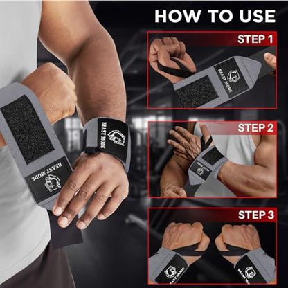 TECEUM Weightlifting 18" & 12" Wrist Wraps with Thumb Loop – Heavy Duty Wrist Workout Braces for Men and Women – Ideal for Powerlifting, Strength Training, Bodybuilding - color: Pink, style: 18" – Queen of Lifts