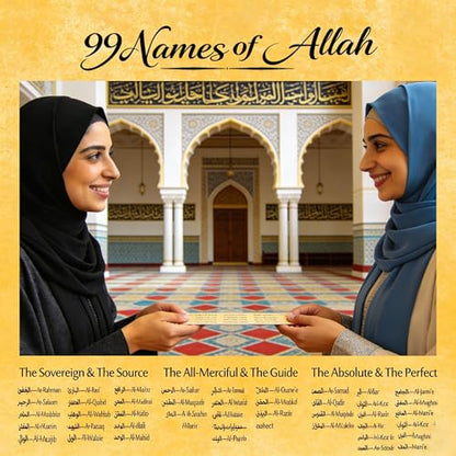 100 pcs Watercolor Cloud 99 Names of Allah Bookmark Arabic English Islamic Bookmarks Reflecting on The Names of Allah Ramadan Eid Gifts Bulk for Women Men Quran Learning