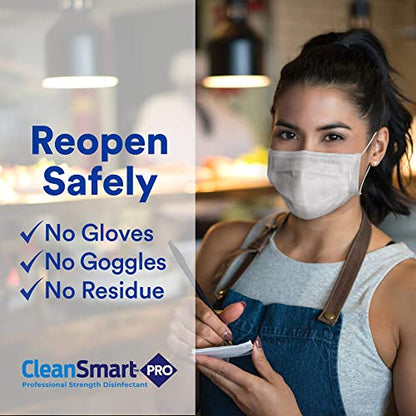 CleanSmart Hospital Disinfectant, Kills 99.9% of Viruses and Bacteria, Hypochlorous Acid Technology, EPA Registered, 23 oz, (Pack of 6) (HOCL) - size: 23 Fl Oz (Pack of 6)