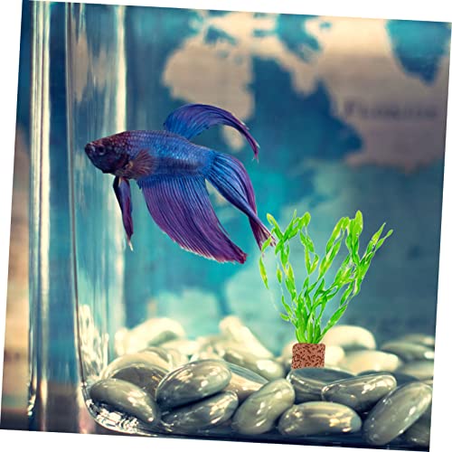 Water Plant Fixed Rings 10 Pack Durable Ceramic Aquarium Plant Holders for Fish Tank Aquatic Anchors Rings for Secure Decoration