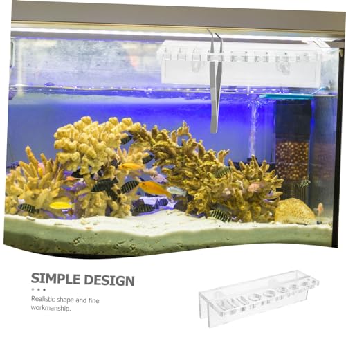 Aquarium Tool Holder Rack Storage Stand for Fish Tank Maintenance Easy Installation Self-Fitted Screws Convenient Wall-Mounted Plants and Grass Care