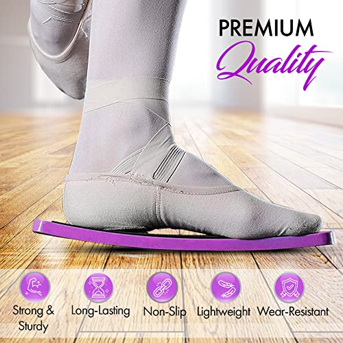 Zenmarkt Turning Board for Dancers, Cheerleaders, Gymnasts, Ice Skaters | Improve Turns, Balance & Stability — Ballet Pirouette Trainer, Figure Skating & Gymnastics Practice Board - color: Purple without Carry Bag