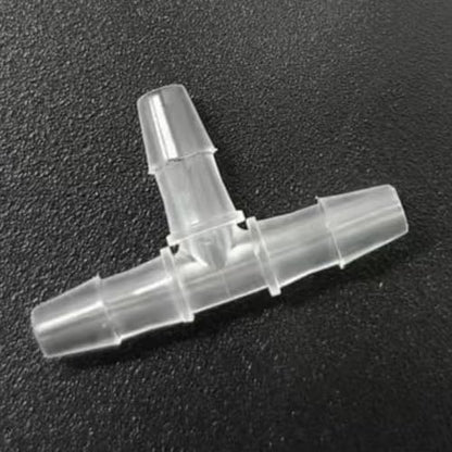 3 Way Tee Connector Equal Barbed T-Fitting 3 Way Hose Barb Adapter for Laboratory Biochemical Analytical Instruments Food Machinery Aquarium Equipment 100pc/pk (2.4mm 3/32'' Cir) - size: 2.4mm 3/32'' Cir