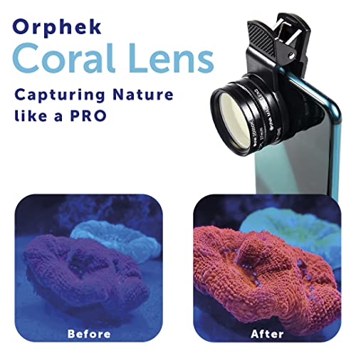 Orphek Extra Wide Coral Lens – Kit for DSRL 52mm and All Smartphones – 4 Included: Macro, CPL 52mm Polarized, 15,000k Orange, 20,000k Yellow – Lens Made of Glass – for Better Photography!