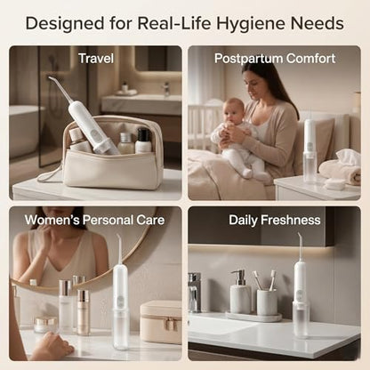 Portable Bidet Sprayer 140ml – Compact Handheld Travel Bidet Bottle for Personal Hygiene & Camping – Adjustable Gentle Water Spray, Lightweight & Easy to Carry for Fresh Cleaning Anywhere.