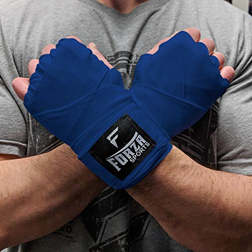 Forza Sports 120" Mexican Style Boxing and MMA Handwraps - color: Columbia Blue