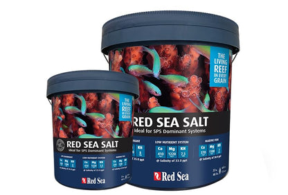 Red Sea Reef Salt Mix Large Bucket - Makes 175 Gallons Complete Marine Saltwater Aquarium Advanced Formula Optimal Coral Health & Stability