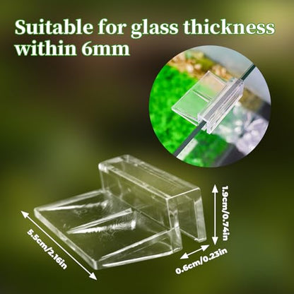 8 Pack Transparent Acrylic Tank Lid with Clips, Aquarium Lid Hood, Fish Tank Top Cover, Breeder Tank Lid, Acrylic Grid Panel Fish Tank Lid, Aquarium Cover Lid - color: Black, size: 8 Pacs