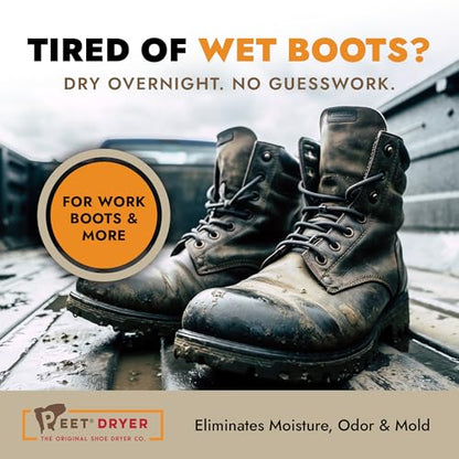 PEET, Original Dryer, Electric Shoe Dryer, Work Boots, Outdoor Gear, Athletic Gear, Silent,Energy-Efficient, Made in USA - style: Original 2-shoe Electric Dryer