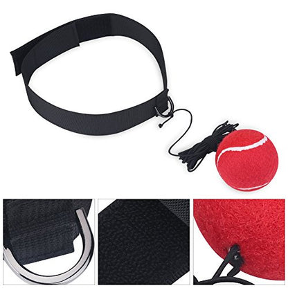 Boxing Fight Ball Reflex, Boxing Ball with Headband Trainer Fitness Equipment Reflex Headband Hand Eye Coordination Accesorios para Entrenar Reflex