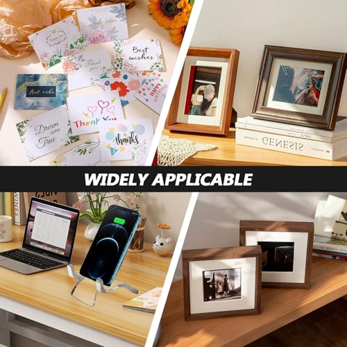 Bonsicoky 24 Pcs Acrylic Easel Display Stands, Small Size | Versatile Acrylic Holders, For Crystal Geodes, Rocks, Minerals, Treasured Collectibles