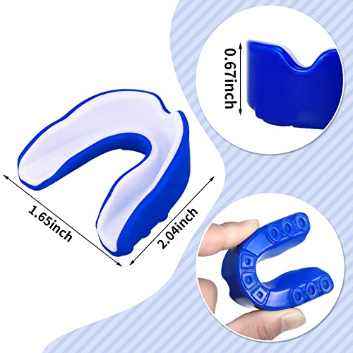 Sport Mouth Guards Gum Teeth Armor Game Guard for Boxing Basketball Football Hockey Karate Basketball Rugby Match - color: Blue, White