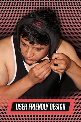 Wrestling Headgear for Kids, Adults Adjustable for BJJ, Grappling, Kickboxing, MMA, Sparring, Training, Jiu Jitsu Cauliflower Ear Helmet - size: Teens/Adults (Up to 25" Head Circumference)
