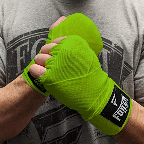 Forza Sports 120" Mexican Style Boxing and MMA Handwraps - color: Lime Green