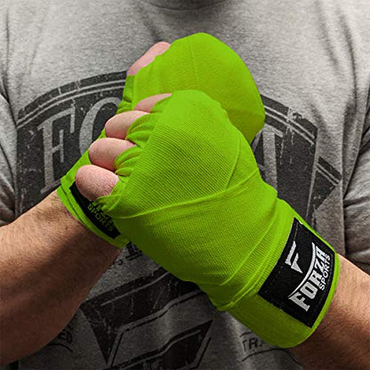 Forza Sports 120" Mexican Style Boxing and MMA Handwraps - color: Lime Green