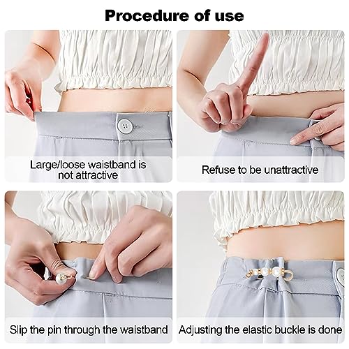 8 Pcs Pearl Brooch Pins,Safety Pins for Clothing Dress pants skirt Cardigan Collar，Faux Pearl Rhinestones Brooches for Women Girls Pants Extender Safety Pins - size: set-A