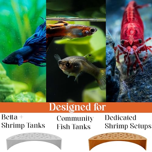 Shrimp Breeding Protector, Shrimp Hide Tunnel, Light Brown | Aquarium tunnel creates a sheltered breeding cave for dwarf, cherry and baby shrimp while helping protect young shrimp. - color: Light Brown