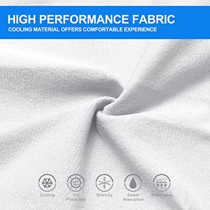 4 Pair UV Sun Protection Arm Sleeves for Men & Women,Cooling UPF 50 Arm Cover for Baseball,Cycling,Basketball - color: White-4 Pairs
