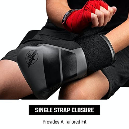 Hayabusa S4 Kids Boxing Gloves for Boys and Girls - color: Charcoal, size: 6oz
