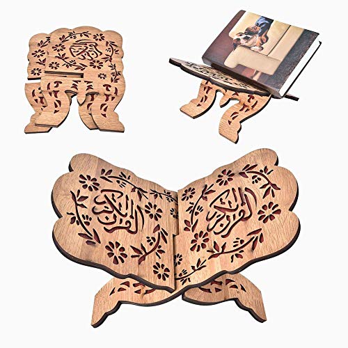 29.2cm Book Stand Holder Kuran Quran Koran Holy Book Stand Holder for Islamic Books and Bible Reading Home Decoration