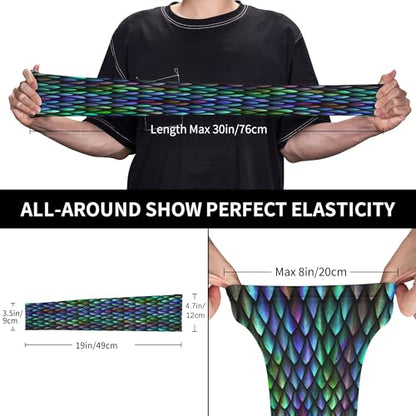Arm Sleeves Outdoor Garden Sports Cooling Sun Sleeve for Women Men Farm - color: Dragon Skin