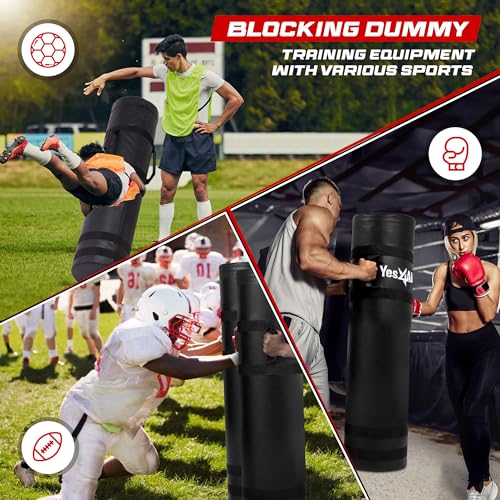 Yes4All Tackling Dummies for Youngth Football, 11lbs /20lbs Leather Block and Tackle Dummies for Contact Drills, Martial Arts - color: 11LBS