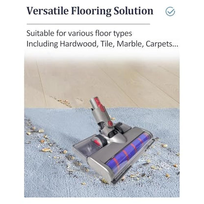 Compatible For Dyson,V15 V11 V10 V8 V7 Vacuum Attachment Soft Roller Brush Head With Dust Detection Light With Water Tank Mop Pads