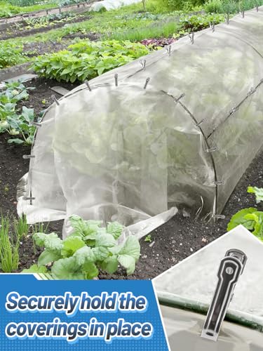 Stainless Steel Garden Cilps - 40Pcs Large Open Metal Clamps for Greenhouse Hoops, 2" Fix Plant Cover Shade Cloth Netting Tarp, Tight Grip Weatherproof Gardening Supplies - style: 40pcs