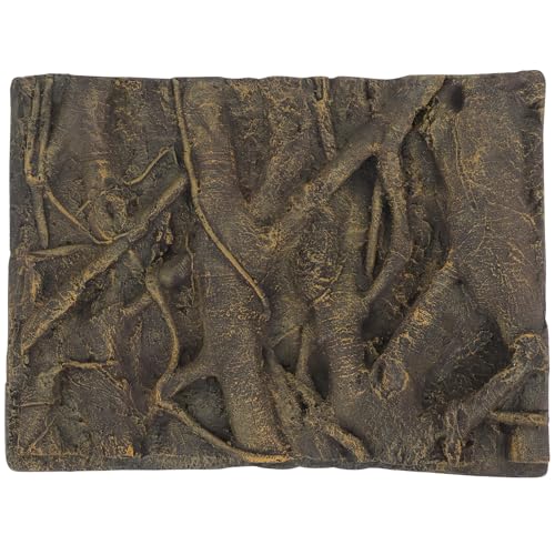 POPETPOP Fish Tank Background Board 3D Root Decorative Aquarium Background Plate 23.62X17.71X2.36 Inch Durable Pu Material Perfect for Home Aquarium Display