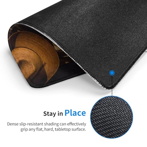 USA Western Cowboy Hat with Boots Rope Mousepad Non-Slip Rubber Base Mouse Pads for Computers Laptop Office Desk Accessories Mouse pad 7.9 x 9.5 in - color: Cowboys and Flags