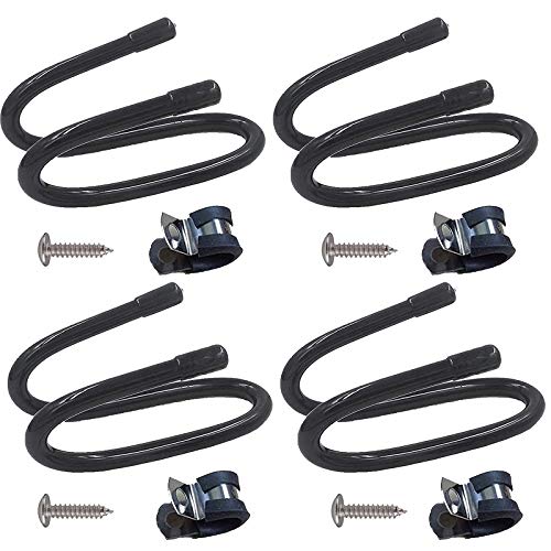 Pmsanzay Cabinet Door/Wall Mount Pot Lid Rack Pot Lid Holder Organizer for Kitchen Wall - Fit Standard Lids 5-10 Inches - Metal (pack of 4)