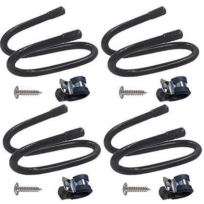 Pmsanzay Cabinet Door/Wall Mount Pot Lid Rack Pot Lid Holder Organizer for Kitchen Wall - Fit Standard Lids 5-10 Inches - Metal (pack of 4)