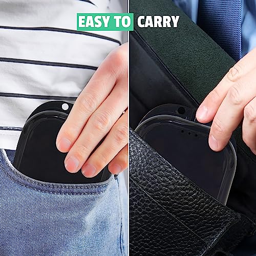 Retainer Case - Pack of 2 Black with Accessories - Odorless Mouth Guard Case-Retainer Holder-Ventilated, Durable Night Guard Case for Carrying and Protecting Braces,Dentures & Aligners
