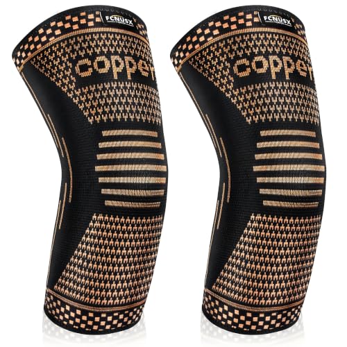 Copper Elbow Brace Compression Sleeves for Pain Relief Men Women, Arm Support Forearm Pads Braces for Tendonitis, Tennis, Golfers, Arthritis, Weight lifting (Medium, Black) - color: Black, size: Medium