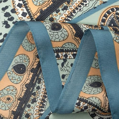 RIIQIICHY Women Head Hair Scarf Like Satin Silk Scarf Sleeping Hair Wrapping Night 27.5" - color: C011